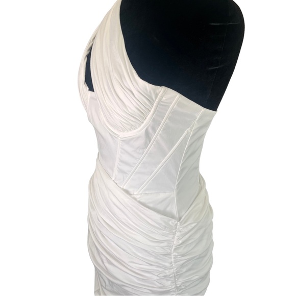 'Clementine' White Cut Out Mini Dress -L *95 - Picture 5 of 13